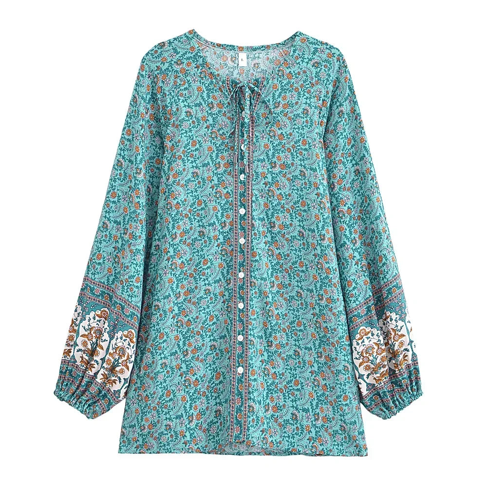 Gypsy Soul Floral Boho Blouse - Effortless Charm