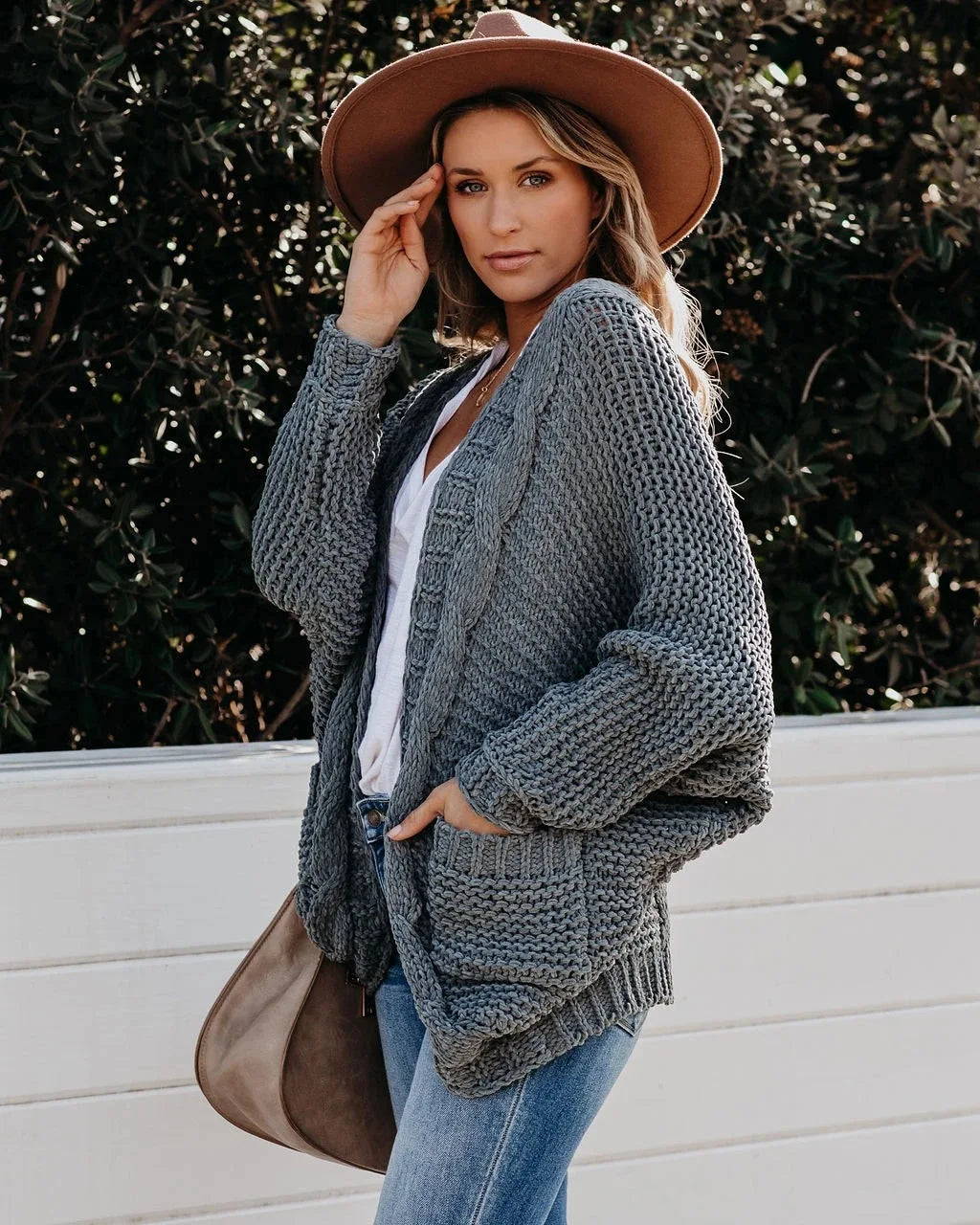 Cozy Slouch Knit Boho Cardigan