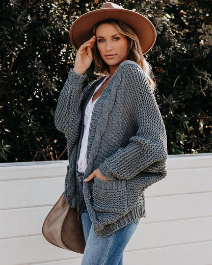 Cozy Slouch Knit Boho Cardigan