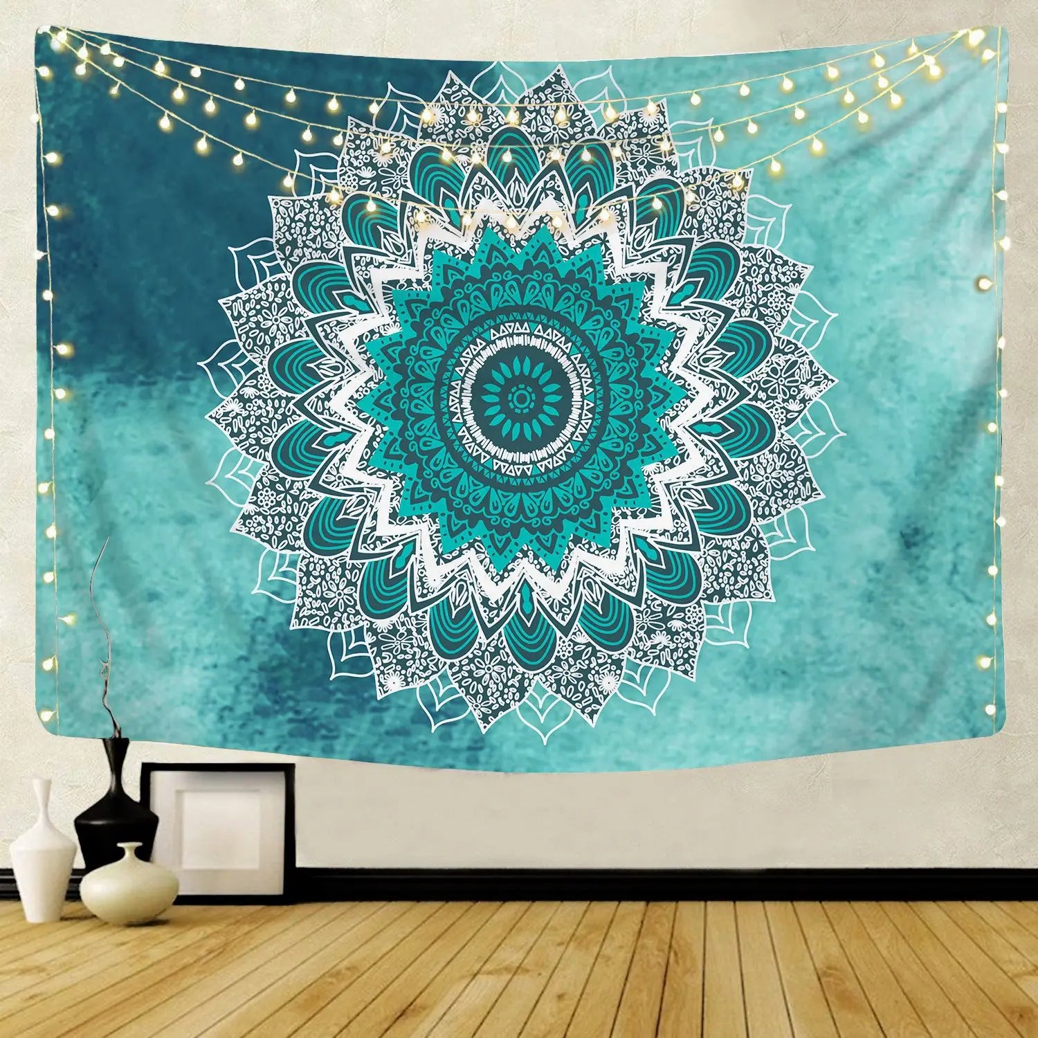 🌀 Boho Mandala & Elephant Wall Tapestry – Spiritual Vibes, Statement Walls