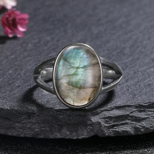 ✨ Boho Gemstone Rings – 925 Sterling Silver (Sizes 5–12)