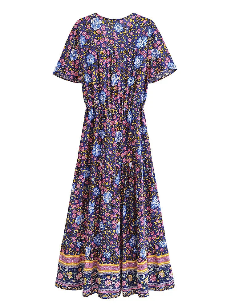 Boho Breeze Floral Maxi Dress