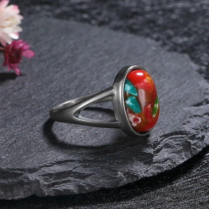 ✨ Boho Gemstone Rings – 925 Sterling Silver (Sizes 5–12)