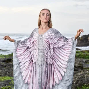 Boho Bird Wing Kimono Cover-Up – One Size