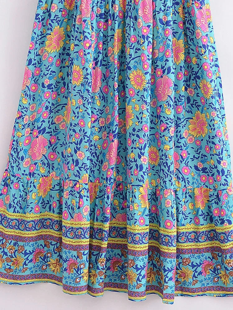 Boho Breeze Floral Maxi Dress
