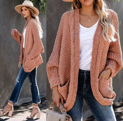 Cozy Slouch Knit Boho Cardigan