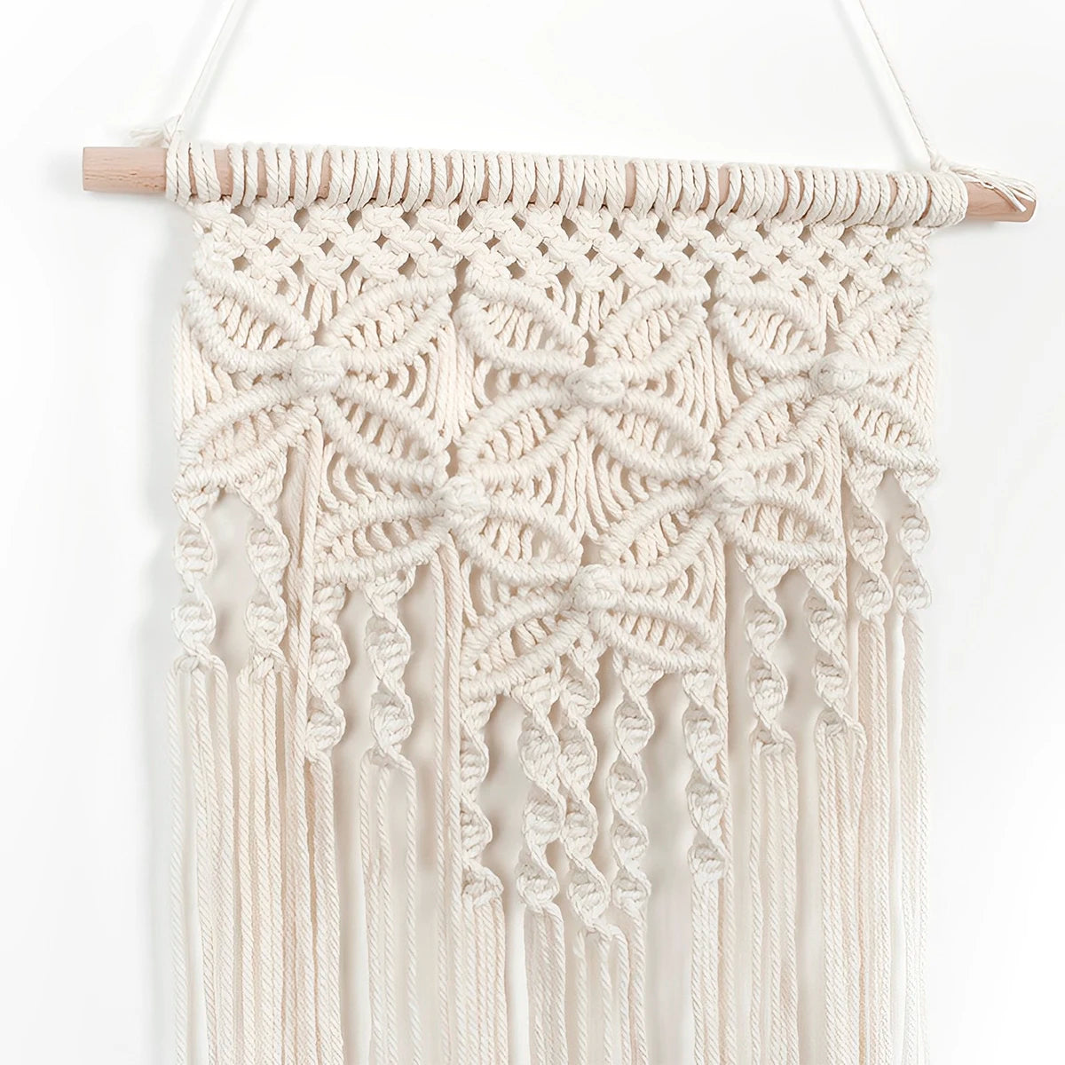 Macramé Wall Hanging Tapestry – Boho Geometric Design