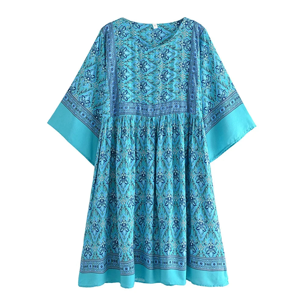 Wildflower Breeze Boho Tunic Dress