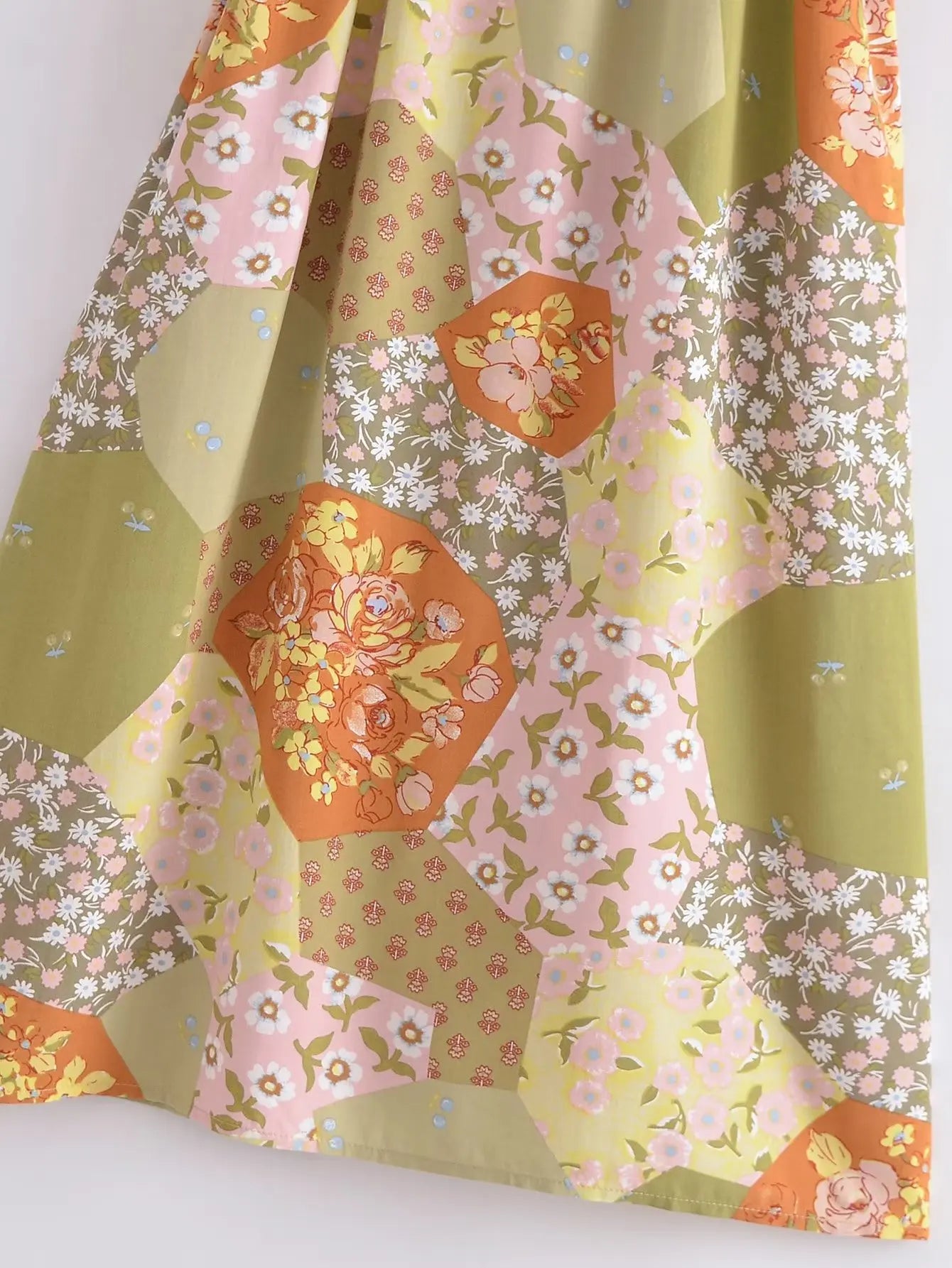 Kaleidoscope Dream Boho Patchwork Kimono - Floral Duster Robe