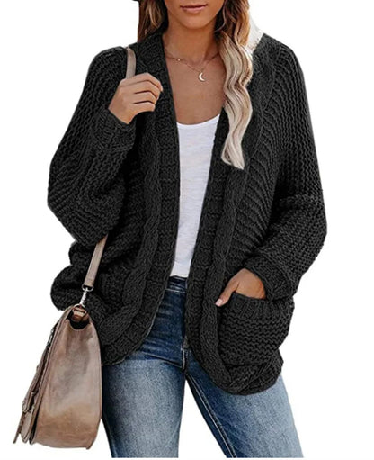Cozy Slouch Knit Boho Cardigan