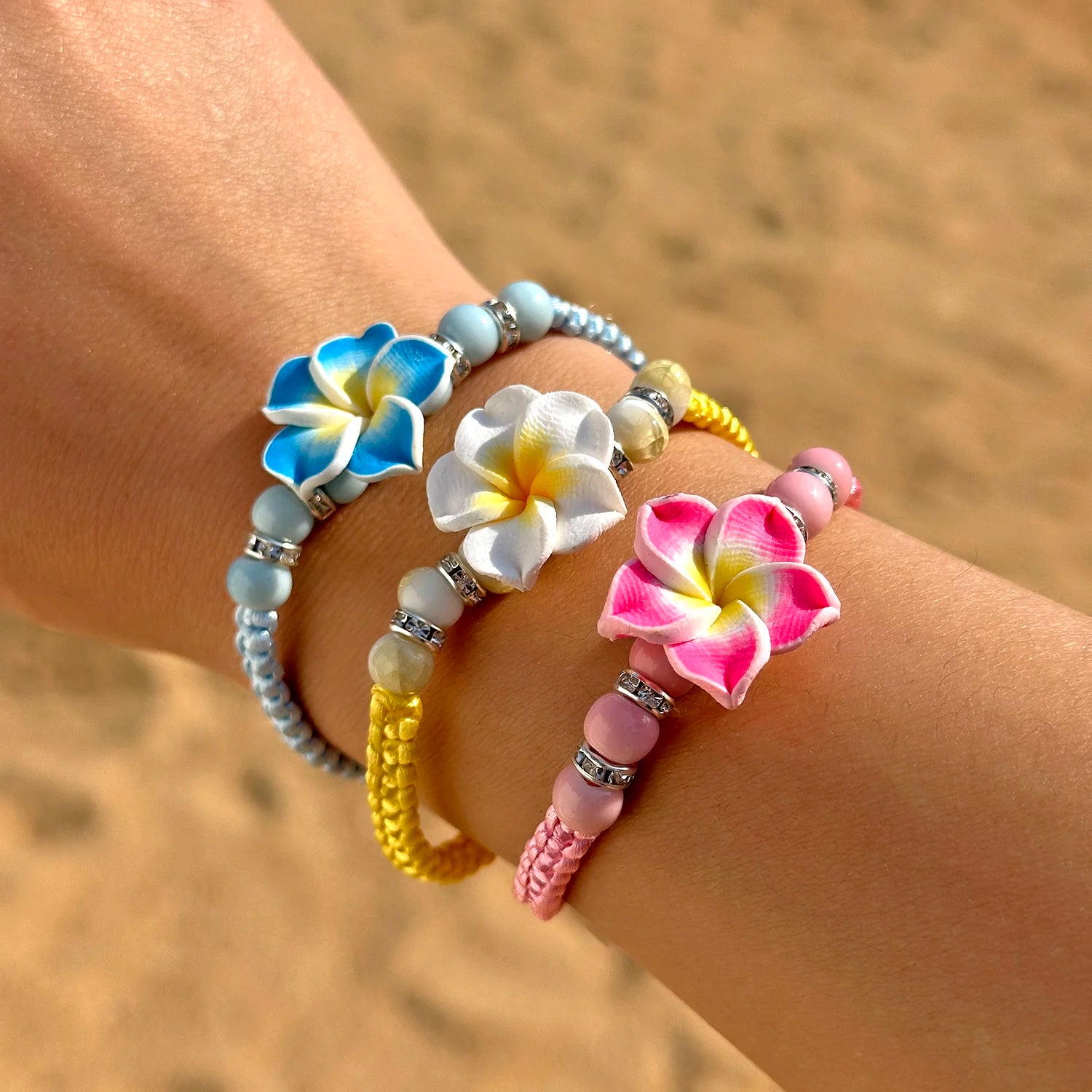 Boho Flower Cord Bracelet