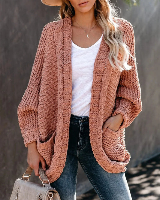 Cozy Slouch Knit Boho Cardigan