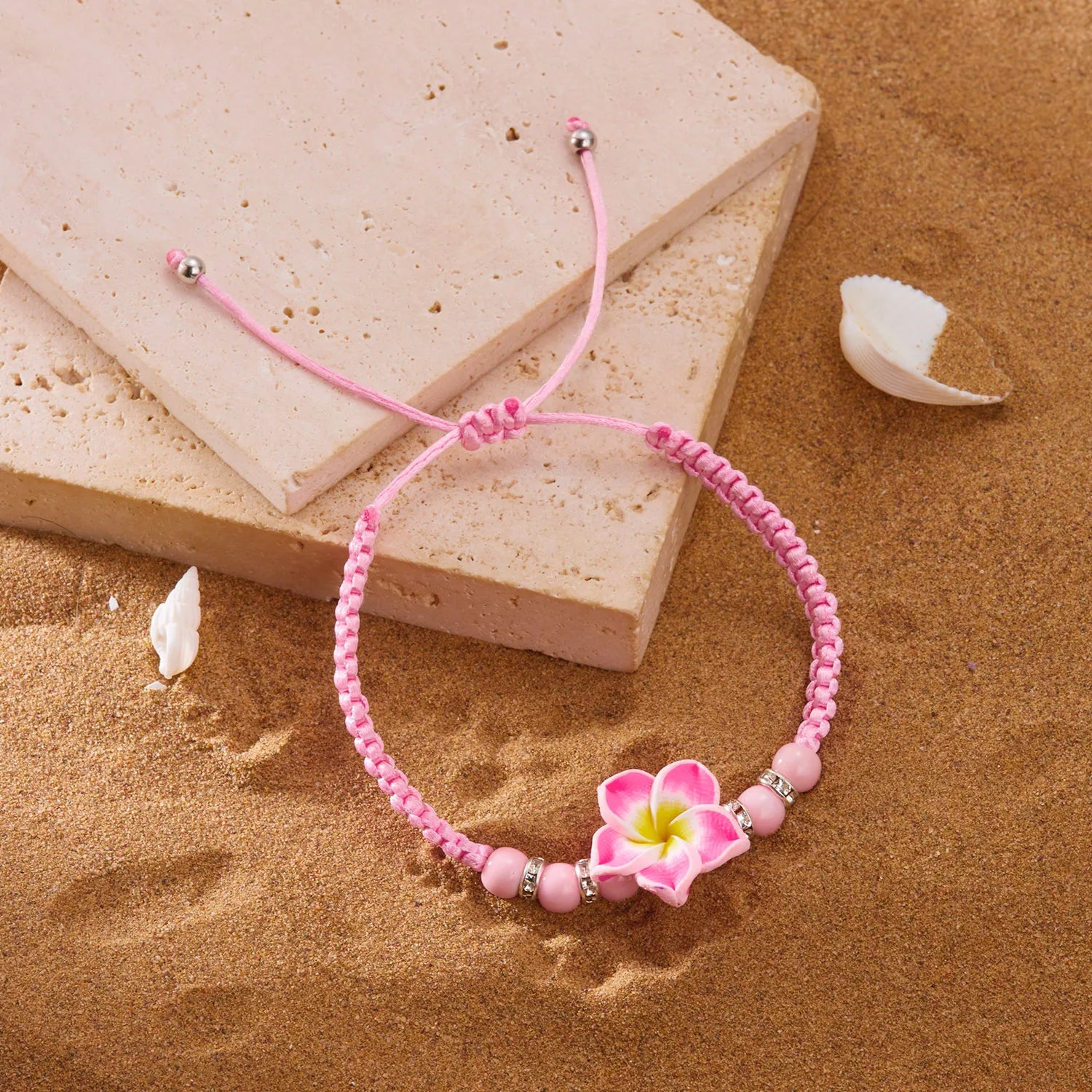 Boho Flower Cord Bracelet