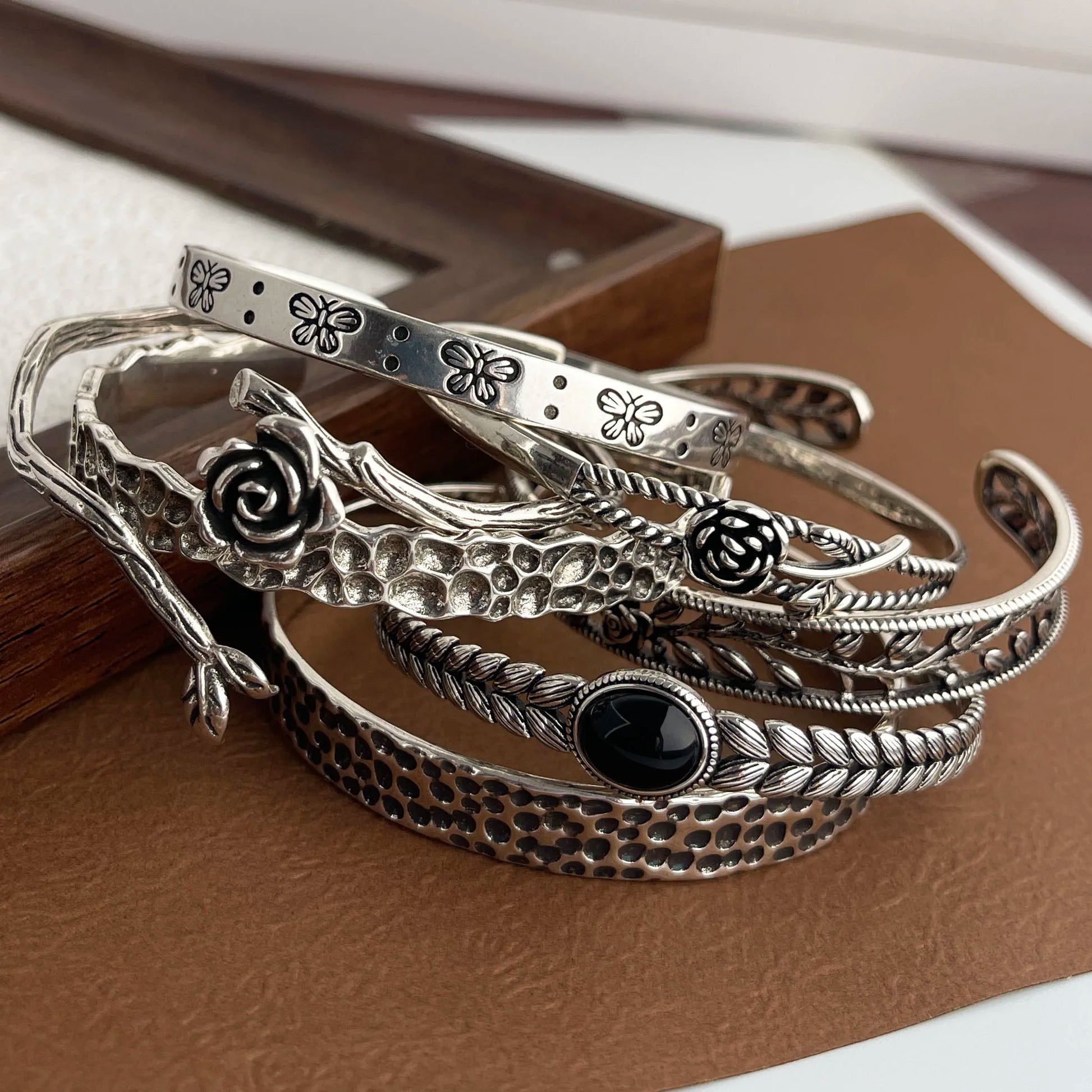 Boho Vintage 925 Sterling Silver Bangles – Sold Individually