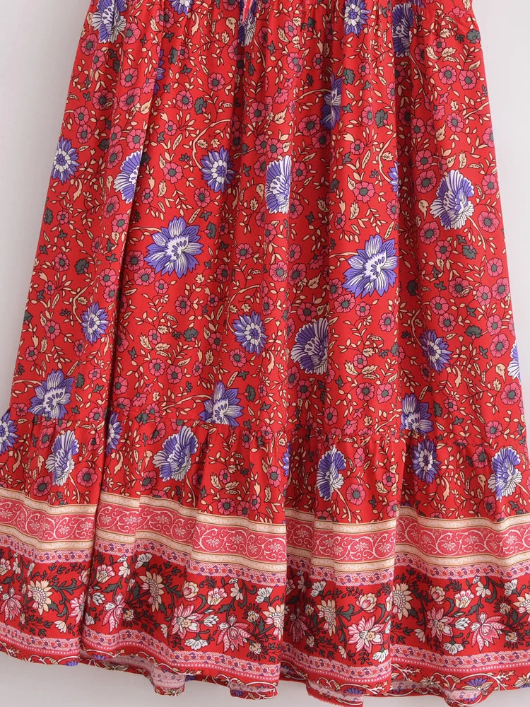 Boho Breeze Floral Maxi Dress