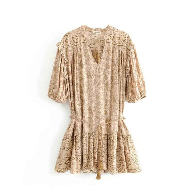 Desert Mirage Mini Dress - Wild Heart Bohemian