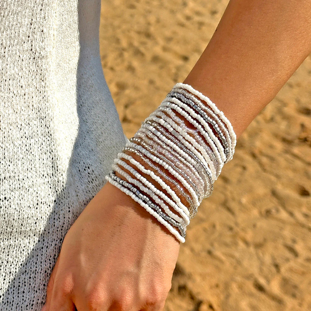 Boho Beaded Wrap Bracelet – Multi-Strand Adjustable Bangle