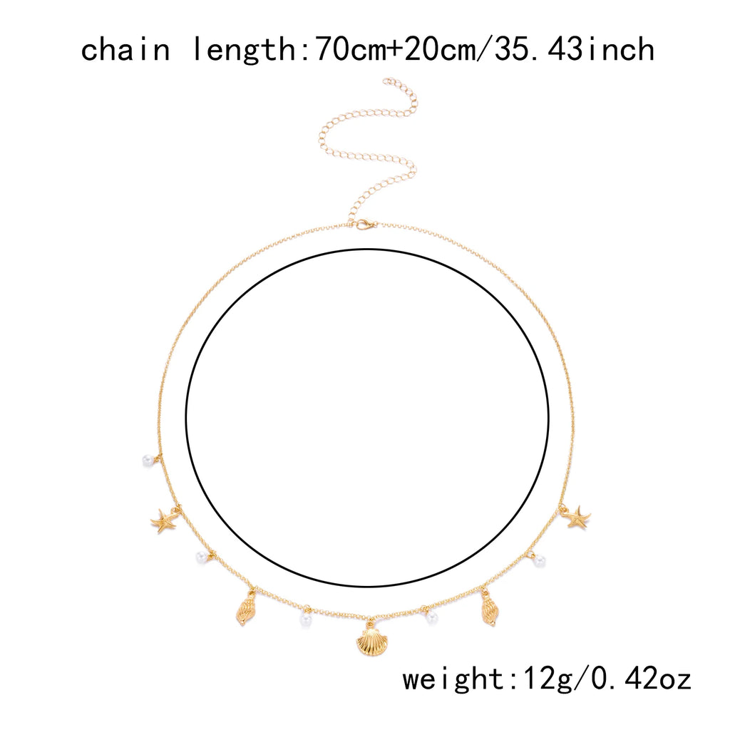 Boho Belly Chain – Gold Body Jewelry with Shells & Charms