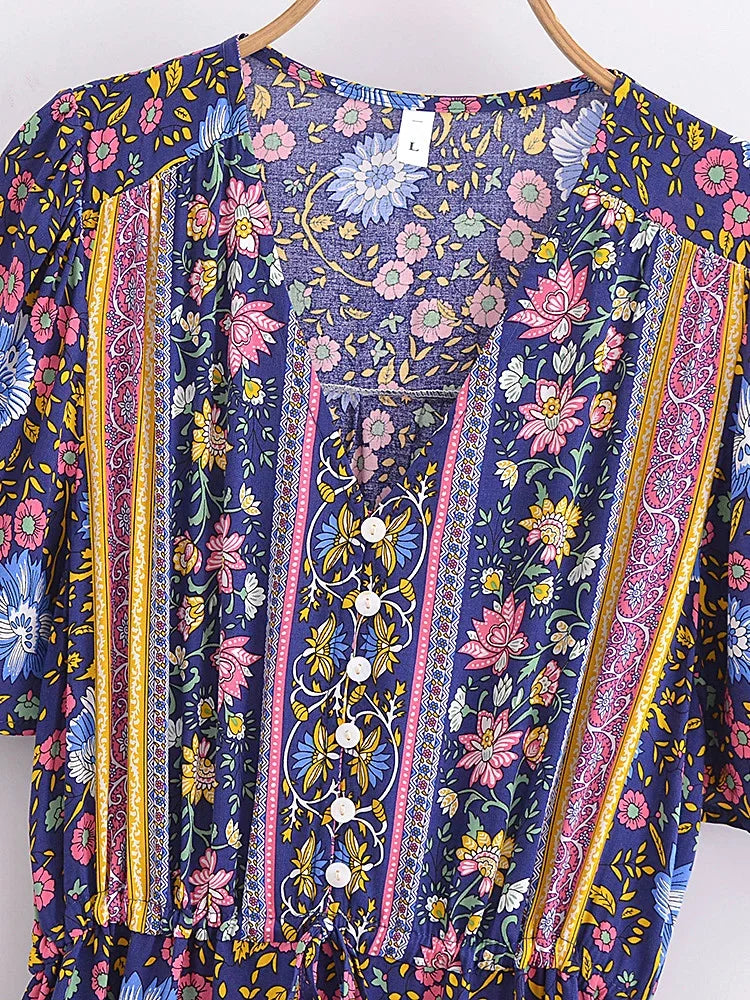 Boho Breeze Floral Maxi Dress