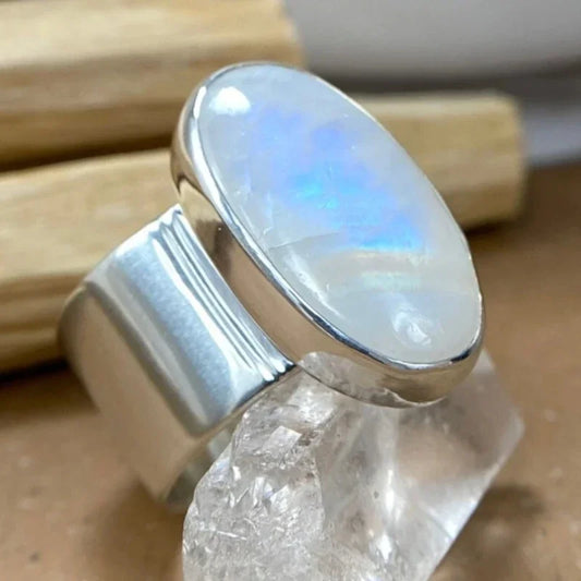 Moonlight Opal Statement Ring