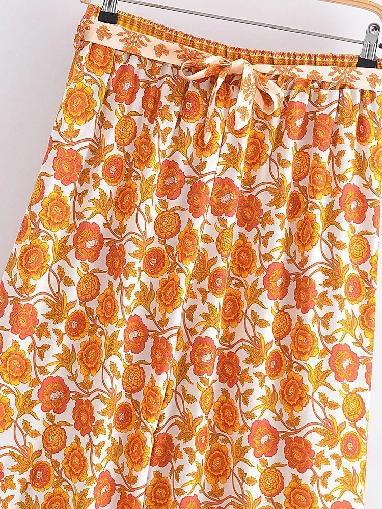Wanderlust Floral Palazzo Pants - Flow Free & Bloom!