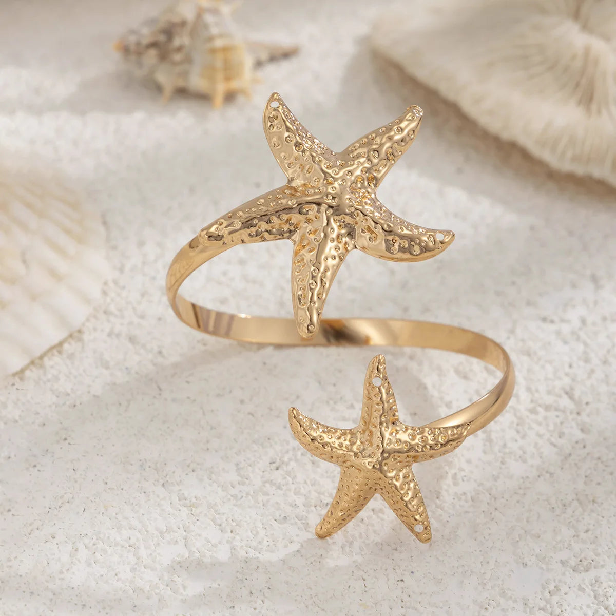 🌟 Boho Goddess Arm Cuff – Starfish & Serpent Styles