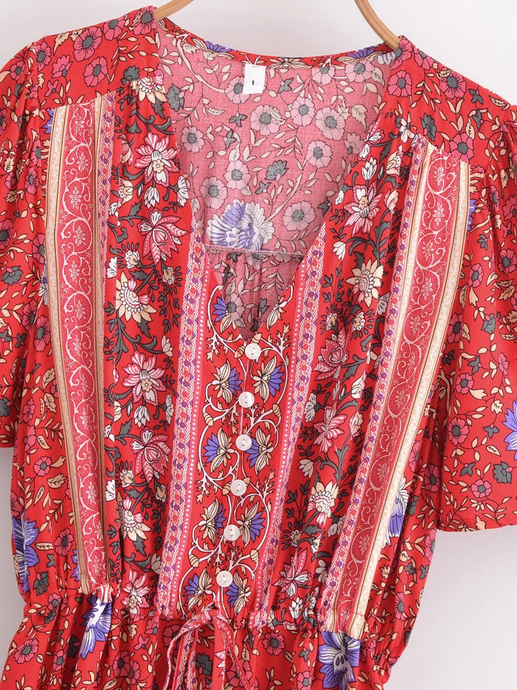 Boho Breeze Floral Maxi Dress
