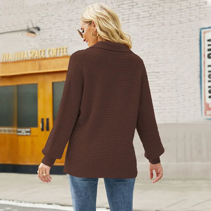 Boho Slouchy Knit Pullover – Cozy Vibes, Everyday Style
