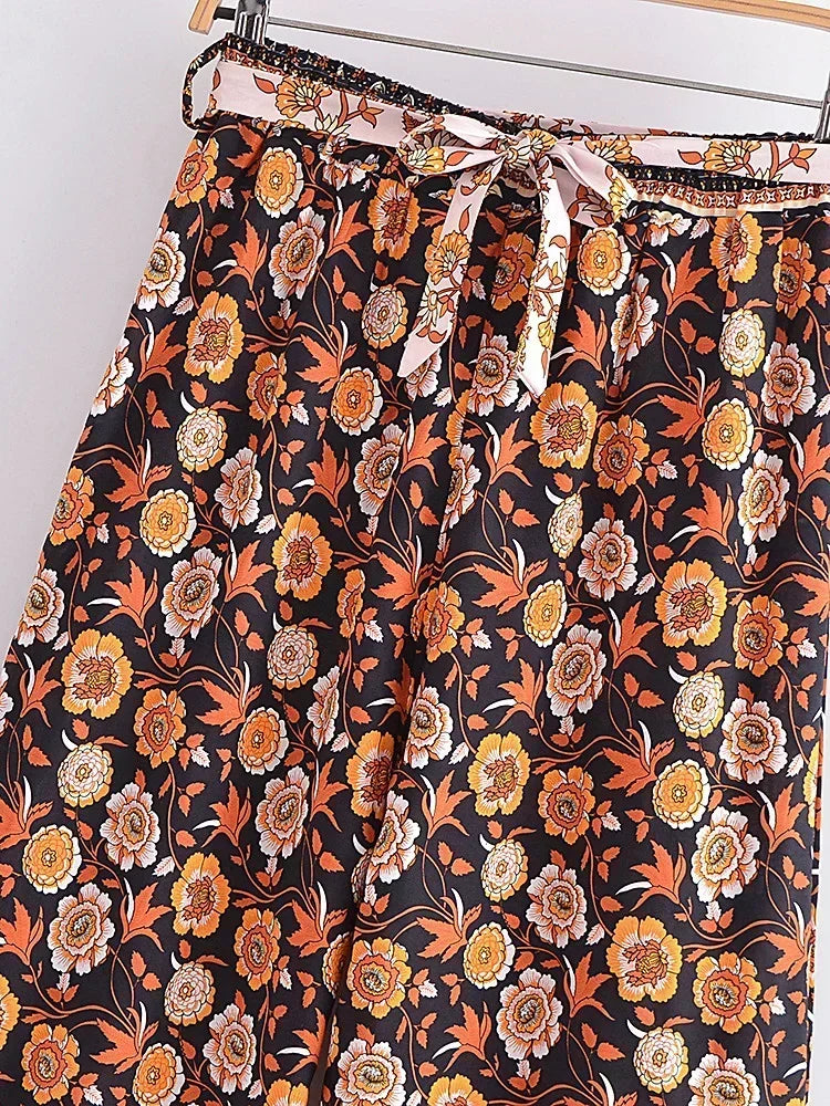 Wanderlust Floral Palazzo Pants - Flow Free & Bloom!