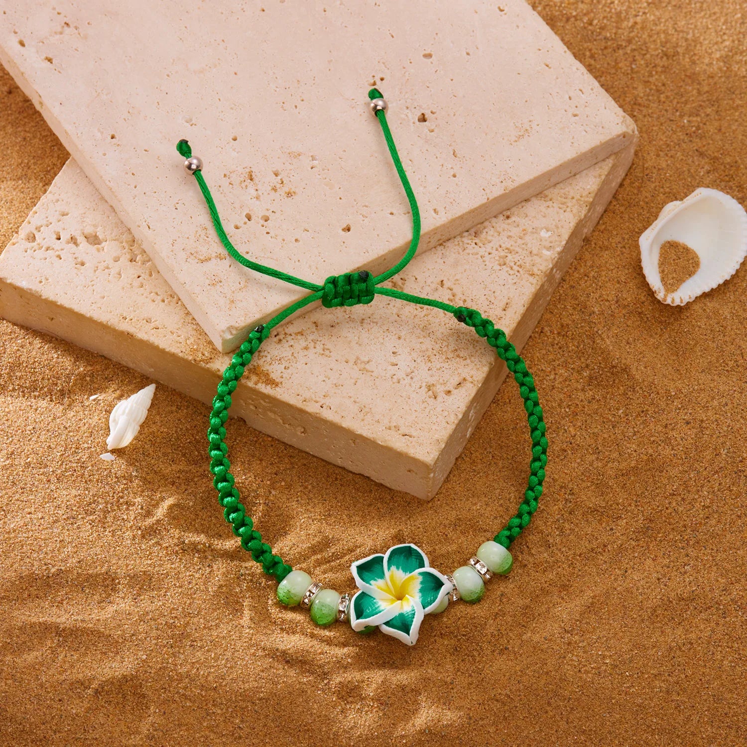 Boho Flower Cord Bracelet