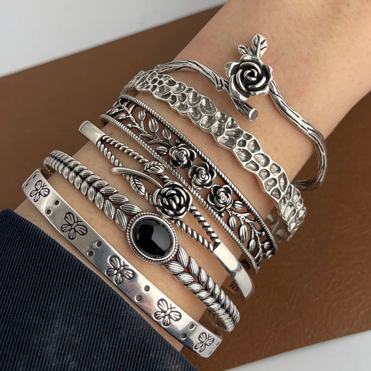 Boho Vintage 925 Sterling Silver Bangles – Sold Individually