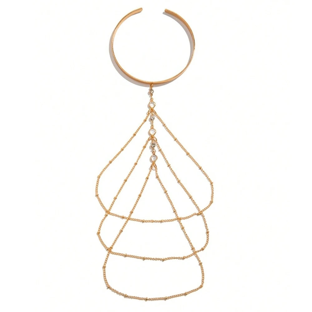 Goddess Chain Drape Arm Cuff – Gold or Silver