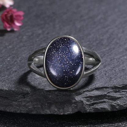 ✨ Boho Gemstone Rings – 925 Sterling Silver (Sizes 5–12)