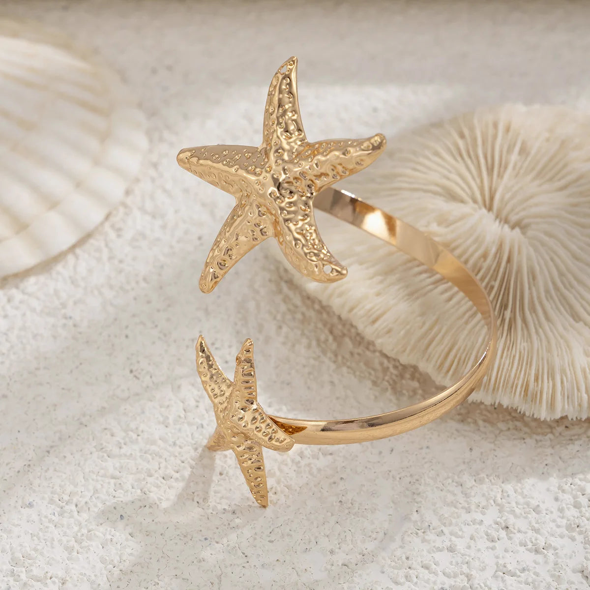 🌟 Boho Goddess Arm Cuff – Starfish & Serpent Styles